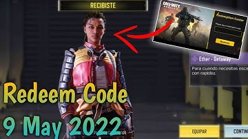 9 May 2022 Redeem Code Codm | Today Redeem Code Codm | Garena Codm Redeem Code | Codm Codes 2022