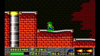 Jazz Jackrabbit - Episode 1 - Turtle Terror: 05. Tubelectric 2 (1994) [MS-DOS]