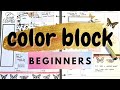 PLAN WITH ME Color block Happy Planner layout | beginners TIPS