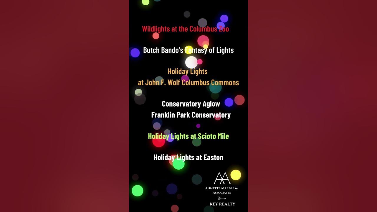HOLIDAY LIGHT SHOWS IN AND AROUND COLUMBUS OHIO YouTube