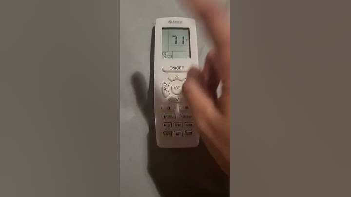 تحويل ريموت المكيف السبليت GREE من الفهرنهايت F الى الدرجة سيليزيه C