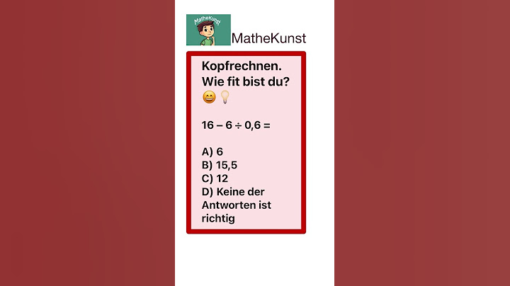 Kopfrechnen Punkt vor Strich #mathematik