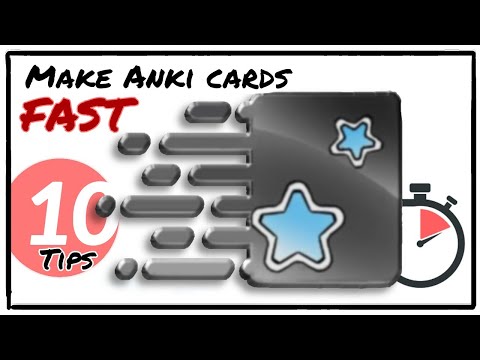 How to make anki cards FAST