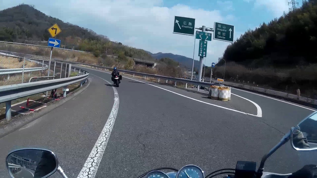 岡山キャンプツーリングpart7 高速道路 おわり Yzf R15 Cbr250r Cb400ss Youtube