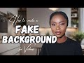 How to create fake backgrounds for youtubes for free