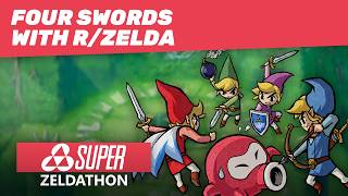 Super Zeldathon - Game 28 - Four Swords with r/Zelda
Super Zeldathon was a charity gaming marathon celebrating the Legend of Zelda series that lasted 159 hours in support of St. Jude Childrens Research Hospital.
The event ran from 19 to 26 July 2026, raising a total of $88,611.53, thanks to thousands of viewers worldwide.
https://www.stjude.org/
▲ FOLLOW ▲
Be sure to subscribe for more of our videos!
Website - https://zeldathon.com
Twitch - https://twitch.tv/zeldathon
Discord - https://discord.gg/zeldathon
Bluesky - https://bsky.app/profile/zeldathon.com
Facebook - https://facebook.com/Zeldathon
Instagram - https://instagram.com/Zeldathon
Threads - https://www.threads.net/@zeldathon
TikTok - https://tiktok.com/@zeldathon
Patreon - https://www.patreon.com/Zeldathon
▲ CREDITS ▲
All content within is owned by their respective companies, developers, and publishers. Super Zeldathon - Game 28 - Four Swords with r/Zelda