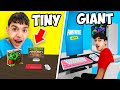 We Built Tiny vs GIANT Gaming Setups!