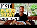 Les meilleurs endroits pour manger sur la cte amalfitaine italie  vlog de voyage en italie