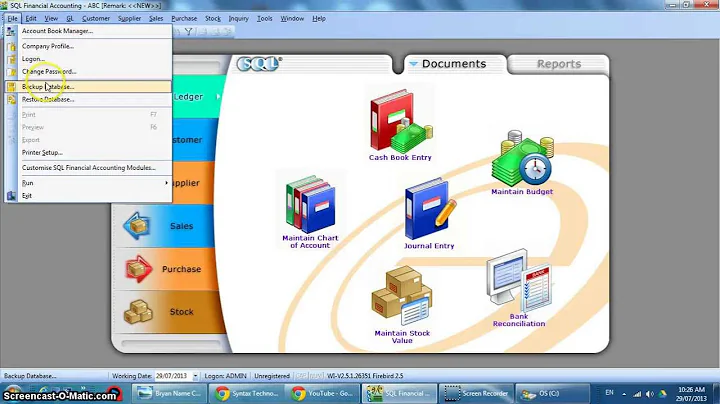 C003 SQL Accounting System Backup & Restore 备份与复原