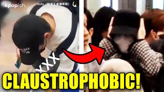 SEVENTEEN Vernon Pushed Down, Wonwoo Covers Ears at Airport Mobbing in Bangkok