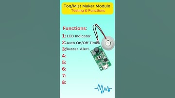 Ultrasonic Mist Maker Module Test and Functions #Shorts #fog  #module