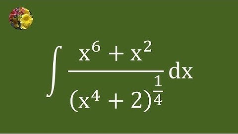 Evaluating the indefinite integral using algebraic manipulation (Mis-3055)