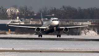 Snowy Salzburg Airport: Stunning 4K Takeoffs and Landings by flugsnug 700 views 2 months ago 3 minutes, 37 seconds