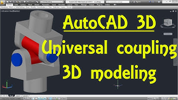 Universal coupling ( Hooks joint ) AutoCAD 3D modeling tutorial | AutoCAD 3D Modeling 19