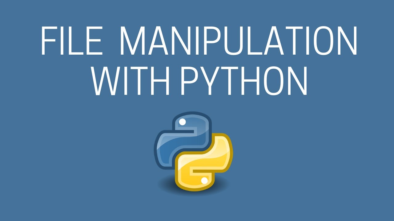 File Manipulation with Python - YouTube
