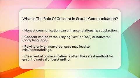 What Is The Role Of Consent In Sexual Communication? - The Love Workshop