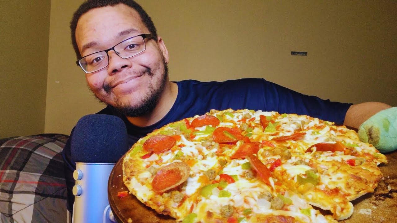 ASMR Pizza Mukbang | TV Show Ramble & Review 