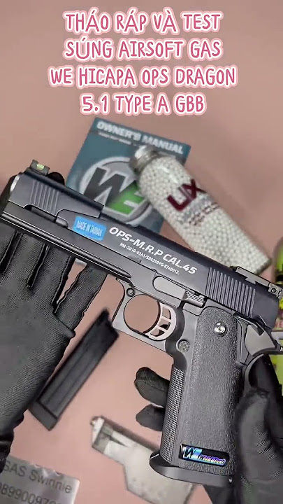 THÁO RÁP VÀ TEST SÚNG AIRSOFT WE HICAPA OPS 5.1 TYPE A GBB #airsoft #airsoftcqb #airsoftvietnam