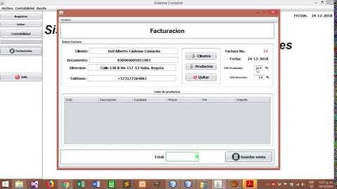 Modulo Facturacion en Java, MySQL y JasperReport