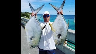 This FISH will MAKE you SWEAT , PERMIT Fishing, Florida keys, BRIDGE Fishing long key bridge