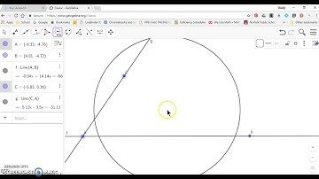 Geogebra and Constructing a Parallel Line