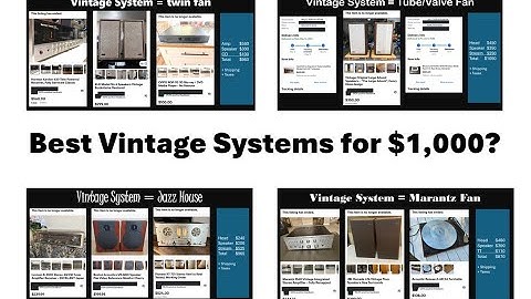 Best Vintage Audio System For $1,000 – Receiver Stereo Speakers Turntable CD Cassette Streamer R2R