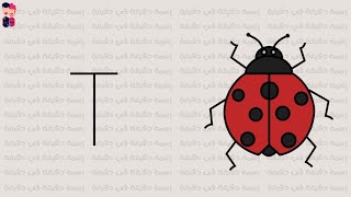 طريقة رسم الدعسوقة (أم علي) | رسمة دقيقة في دقيقة  - Ladybird