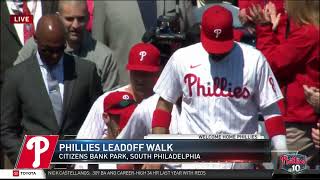 WATCH: Phillies Leadoff Walk for Opening Day