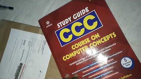 CCC BOOK FOR COURSE ON COMPUTER CONCEPTS