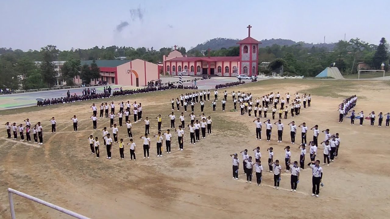 Drill display by DBLS UP, Banglapluh Closing ceremony of annual sport
