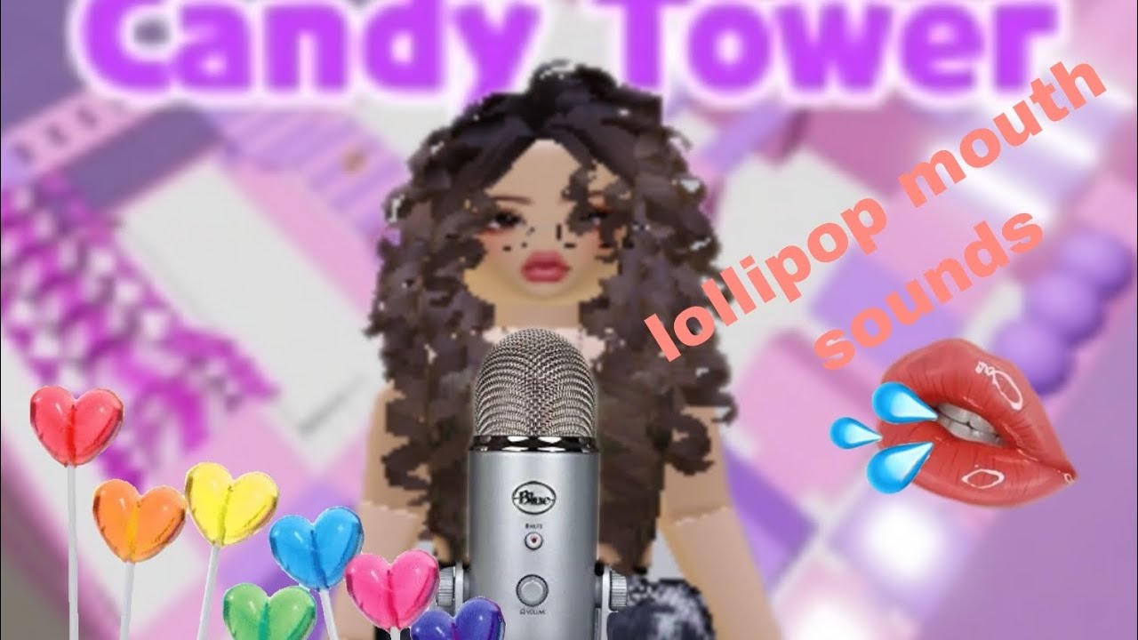 [Roblox ASMR]pt.5 lollipop eating/tingly wet mouth sounds