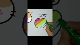 how to draw apple 🍎🍏 #draw