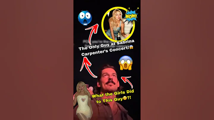 The Only Guy at Sabrina Carpenter’s Concert Didn’t Expect THIS!😱🤯#sabrinacarpenter