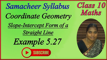 10th Maths | Chapter 5 - Coordinate Geometry | Example 5.27