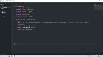 Php Admin Panel D4 Pdo Mysql Bağlantısı ve AdminClass in oluşturulması