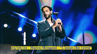 Video thumbnail of "03/06/22 - Marco Mengoni - "L'anno che verrà" (audio)"
