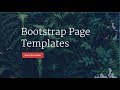 Bootstrap - How to edit a bootstrap template - YouTube