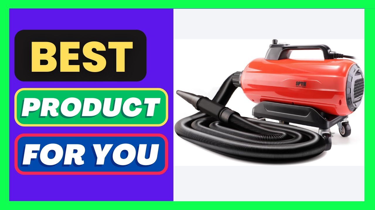 SPTA Air Cannon Car Dryer Blower, 3000W Auto Car Wash Dryer, Air Cannon