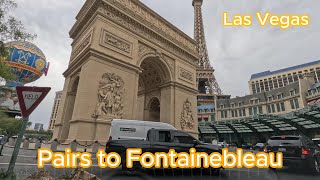 Driving from Paris to Fontainebleau in Las Vegas
