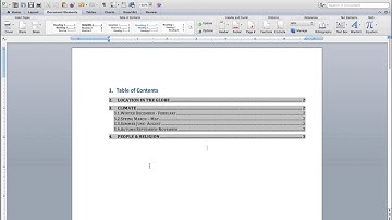 How to create an automatic table of contents in Microsoft Word in Nepali