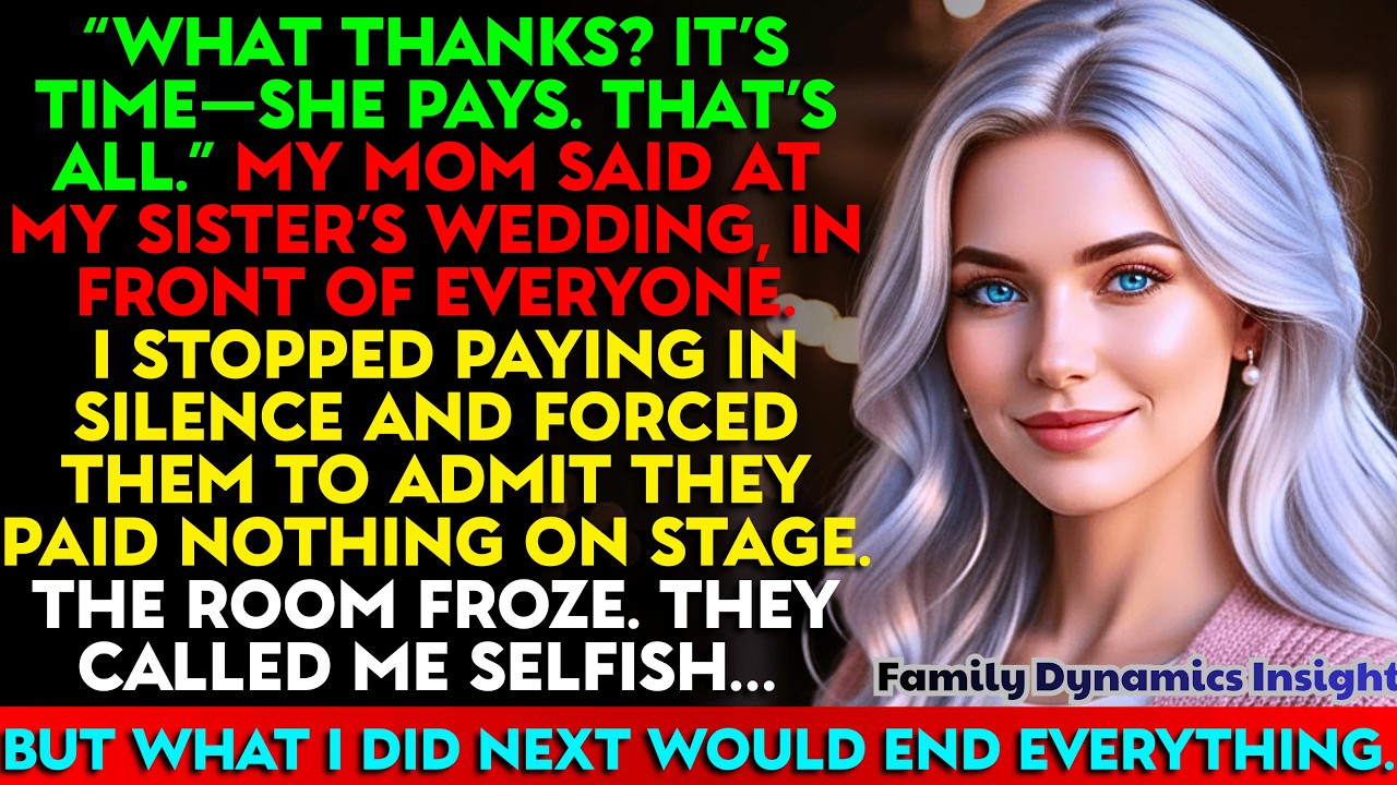 My Mom Called Me Her Wallet At My Sister’s Wedding. So I Called The Director Of Operations...