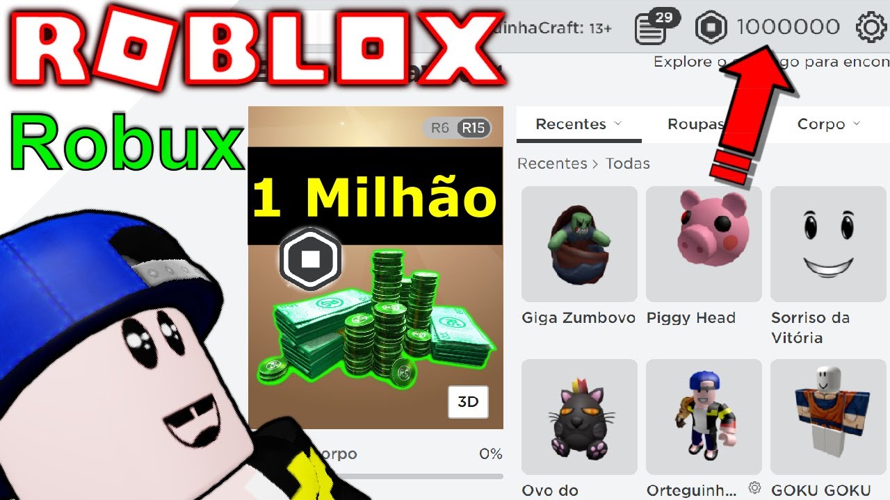 COMO CONSEGUI 1 MILHÃO DE ROBUX! 