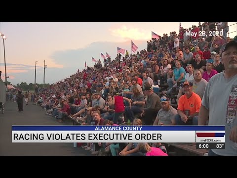 Races in front of large crowds at ACE Speedway violates executive order