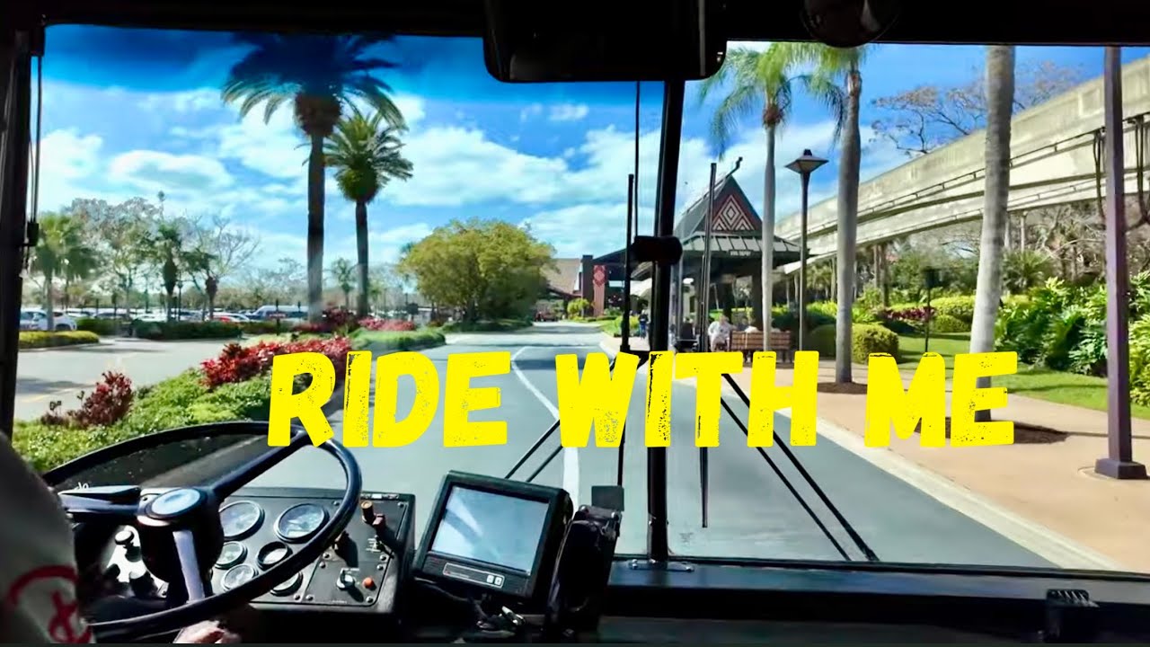 Ride W/Me ~ Disney Springs Bus To The Polynesian Resort!