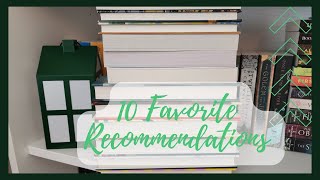 10 Favorite Book Recommendations