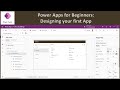 Power Apps for Beginners: Designing your first App
