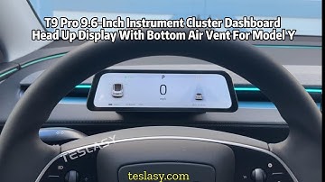 TESLA Model Y Juniper 9.6“ Instrument Cluster Dashboard Head Up Display upgrade #tesla #modely
