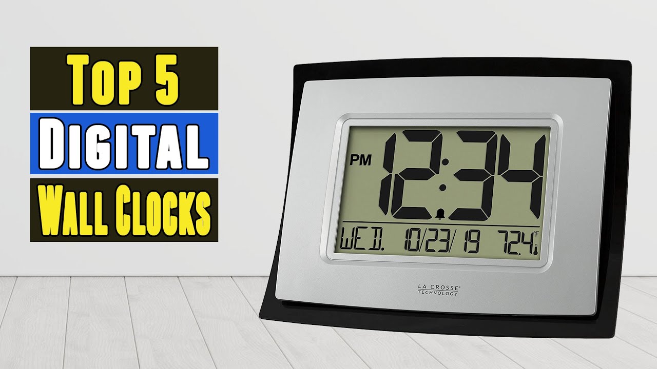 The 5 Best Digital Wall Clocks 2021 YouTube