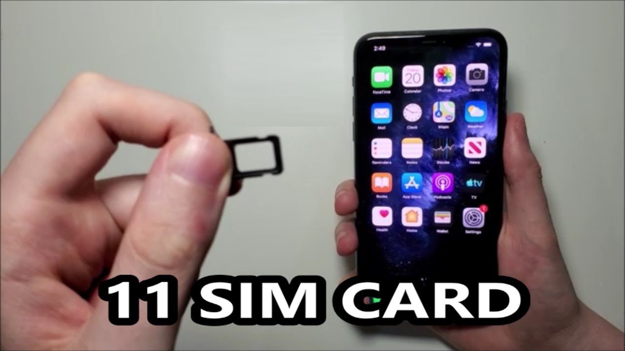 Iphone 11 11 Pro Max Sim Card How To Insert Or Remove Youtube
