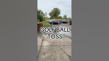 Audi A3 golf ball toss. Another Audi, and another blown engine #audi #audia3 #junkyardgames #autos